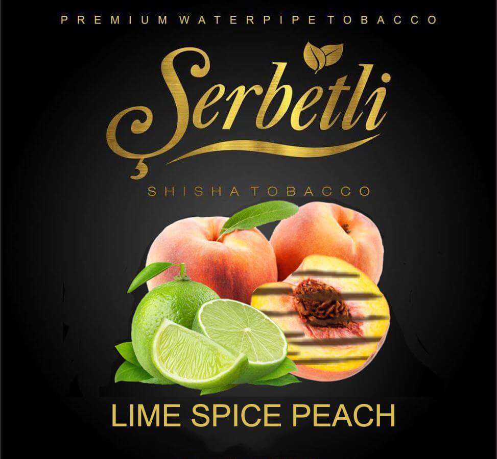 Табак Serbetli Lime spice peach - лайм пряный персик 50 грамм