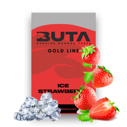Табак для кальяна Buta Gold Айс Клубника (Ice Strawberry) 50 грамм