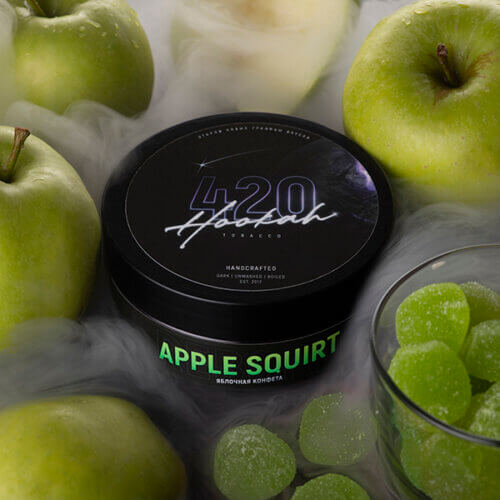 Табак для кальяна 4 20 Apple Squirt (Яблочная Конфета, 100 грамм)