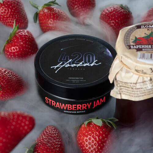 Табак для кальяна 4 20 Strawberry Jam (Клубничное варенье, 100 грамм)