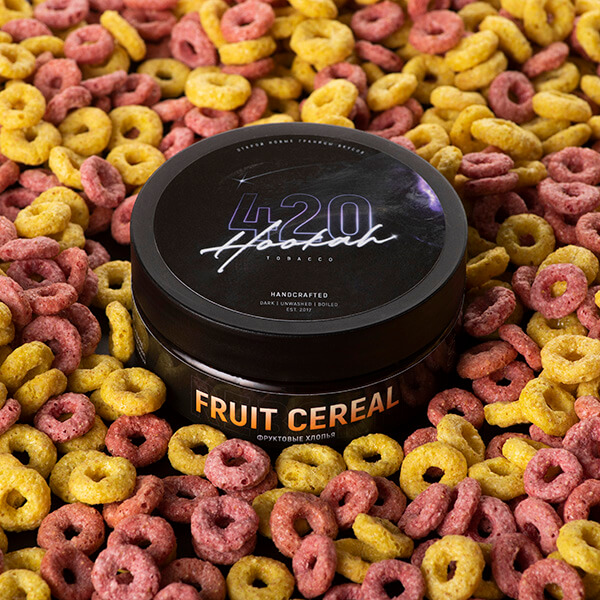 Тютюн для кальяну 420 Fruit Cereal (Фруктові пластівці, 100 грам)