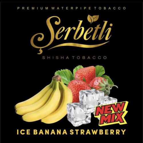 Табак Serbetli Ice banana Strawberry 50g