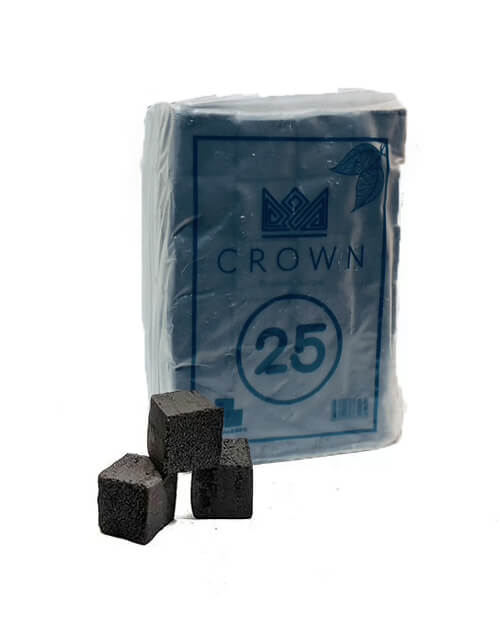 Кокосовый уголь crown 1 кг (без упаковки)