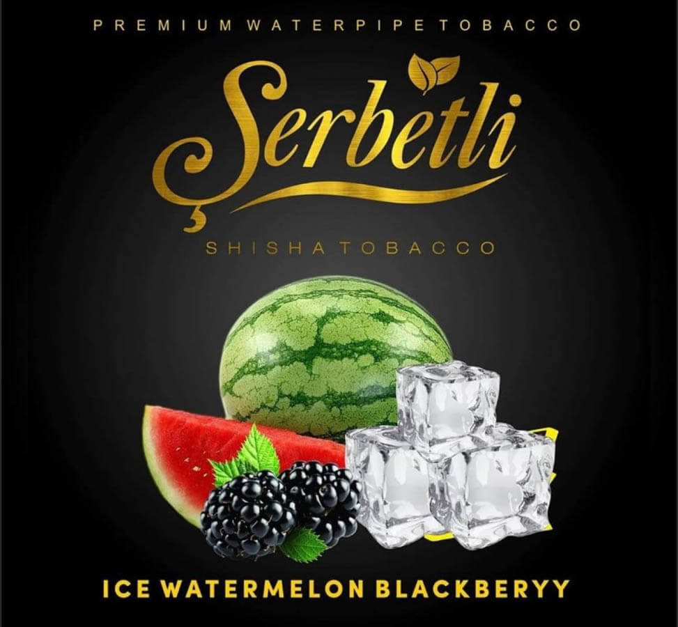 Табак Serbetli Ice watermelon blackberry (Айс арбуз ежевика) 50 грамм
