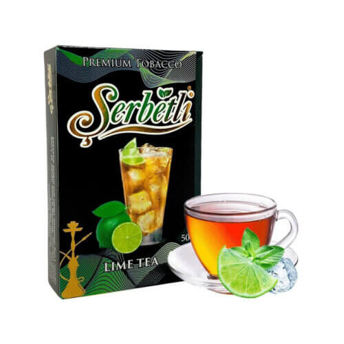 Табак для кальяна Serbetli Lime tea (Чай с лаймом) 50 грамм