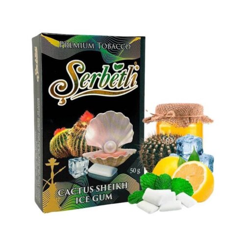 Табак Serbetli Cactus sheikh ice gum (Кактус жемчужина айс жвачка) 50 грамм