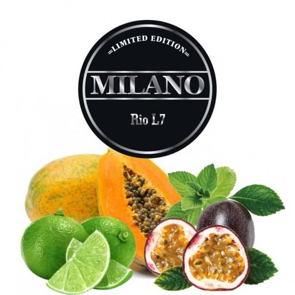 Табак Milano L7 Rio (Маракуйя мята папайя лимон)