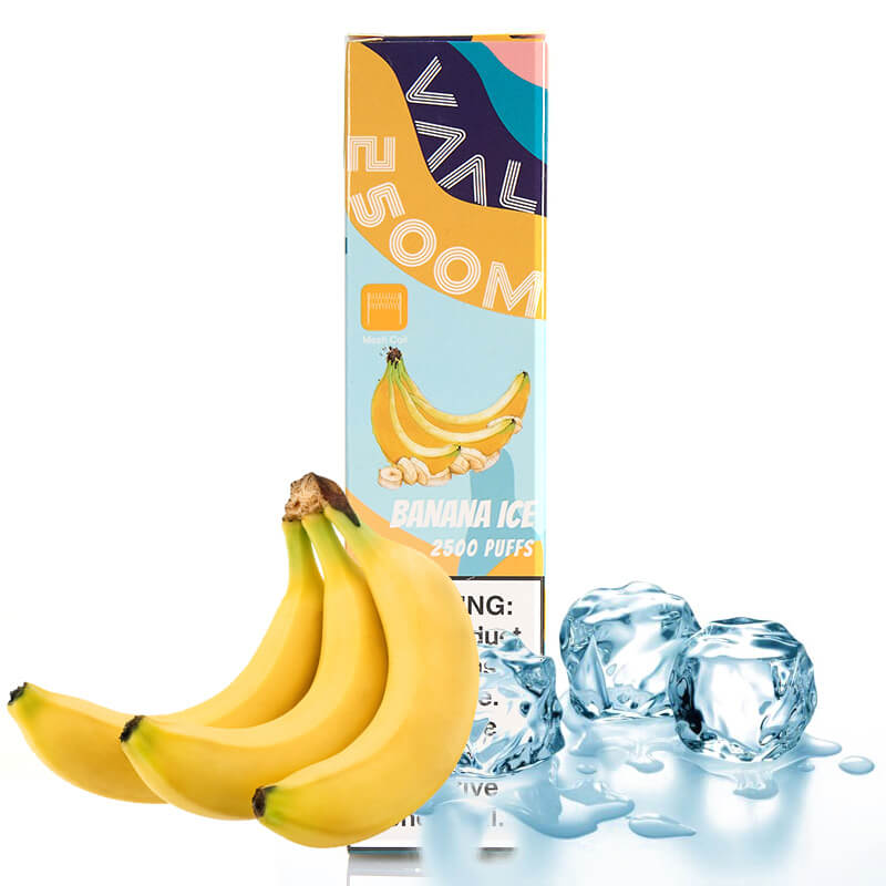 Одноразовая электронная сигарета VAAL 2500 Banana ice (Банановый лед)