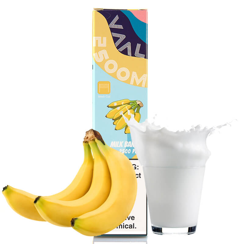 Одноразовая электронная сигарета VAAL 2500 Banana milk (Молочный банан)