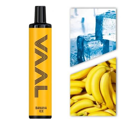 Одноразовая электронная сигарета VAAL 1500 Banana ice (Банан лед)