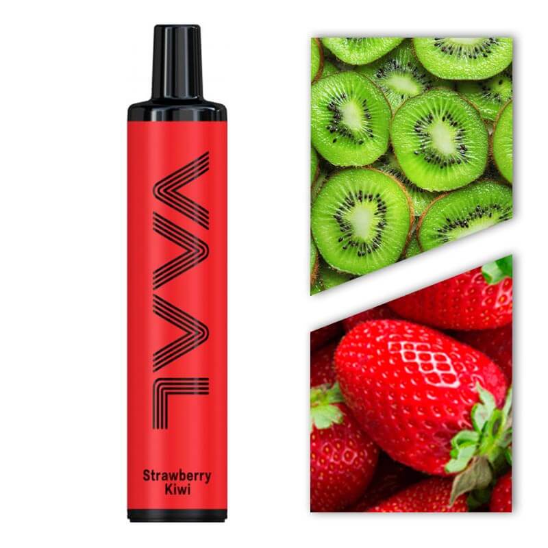 Одноразовая электронная сигарета VAAL 1500 Strawberry kiwi (Клубника киви)