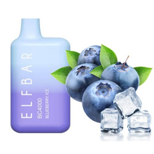 Одноразовая электронная сигарета Elf Bar BC4000 Blueberry ice (Черника лед)
