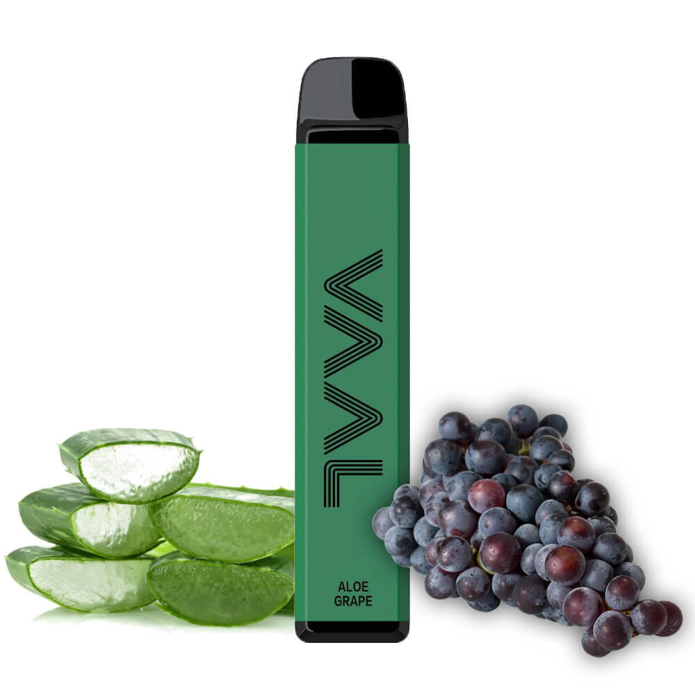 Одноразовая электронная сигарета VAAL 1800 Aloe grape (Алое виноград)