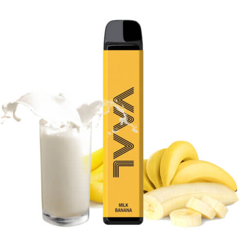 Одноразовая электронная сигарета VAAL 1800 Banana milk (Банан молоко)