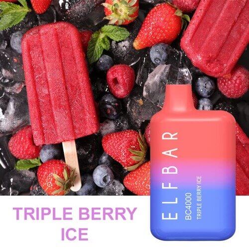 Одноразовая электронная сигарета Elf Bar BC4000 Triple berry ice (Микс ягод с холодком)