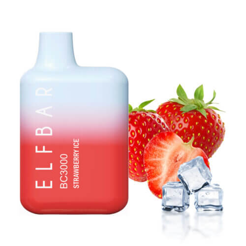 Одноразовая электронная сигарета Elf Bar BC3000 Strawberry Ice (Клубника лед)