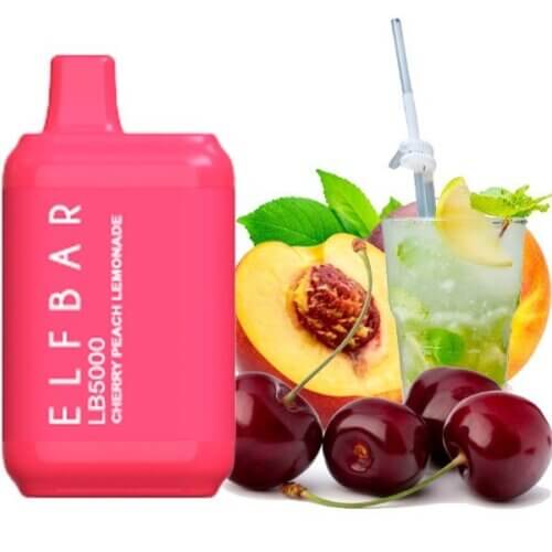 Одноразова електронна сигарета Elf bar LB5000 Cherry peach lemonade (Вишня лимонад персик)