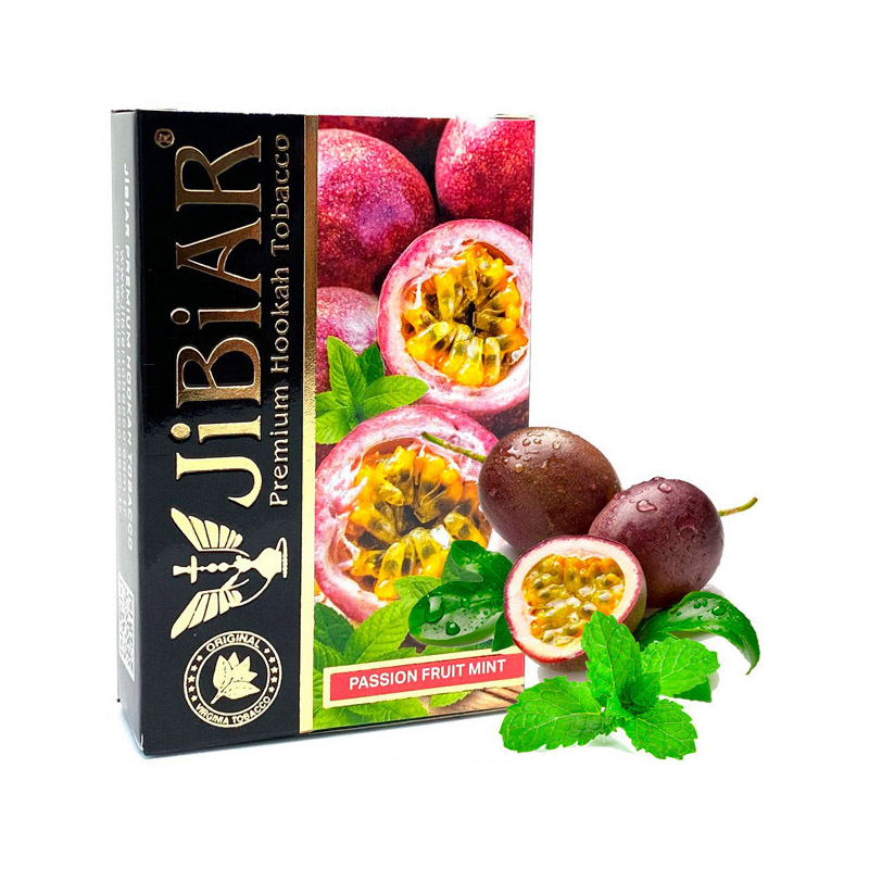 Табак для кальяна Jibiar Passion fruit mint (Маракуйя мята) 50 грамм