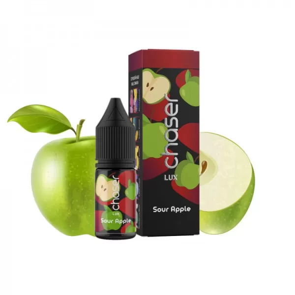 Жидкость для электронных сигарет Chaser Lux Sour Apple - Кислое яблоко (11 мл)