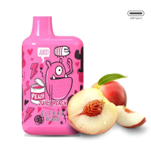 Одноразовая электронная сигарета Elf Bar BC4000 Juicy peach (Персиковый сок) - Limited