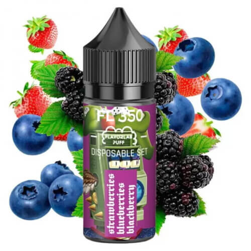 Жидкость для электронных сигарет Flavorlab FL 350 Strawberry Blueberry Blackberry - Клубника черника ежевика (30 мл, без никотина)