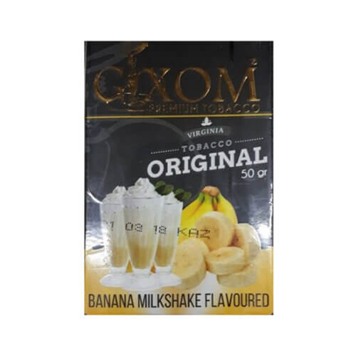 Табак для кальяна Gixom Banana Milk shake (Банановый милкшейк) 50 грамм
