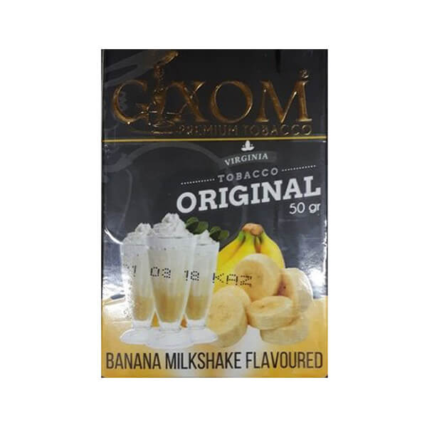 Табак для кальяна Gixom Banana Milk shake (Банановый милкшейк) 50 грамм