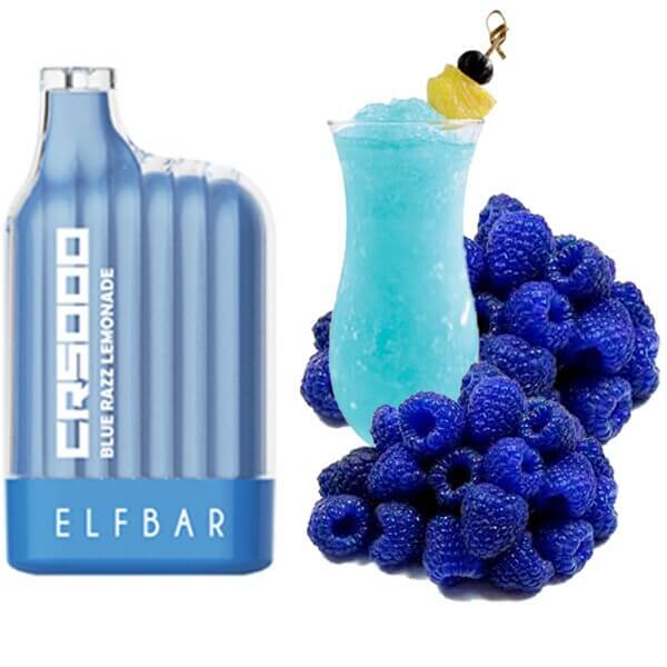Одноразовая электронная сигарета Elf bar CR5000 Blue Razz Lemonade (Синий лимонад)