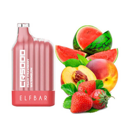 Elf bar CR5000 Peach Strawberry Watermelon (Клубника арбуз персик)