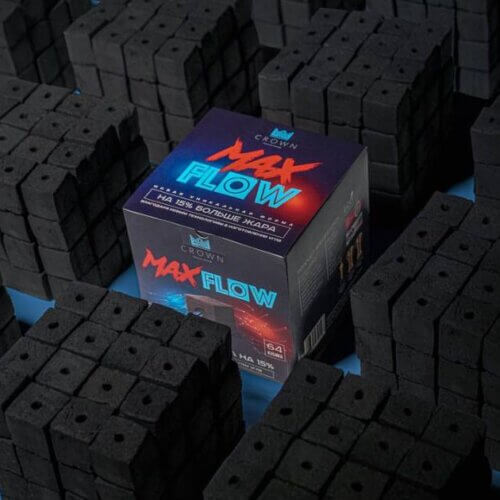 Кокосове вугілля Crown Max Flow (64 шт)