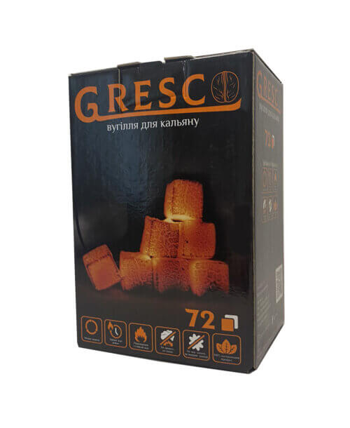 Ореховый уголь Gresco (72шт)