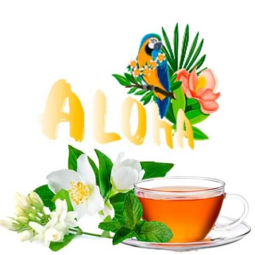 Безникотиновая смесь для кальяна Aloha Жасминовый чай (40 грамм)