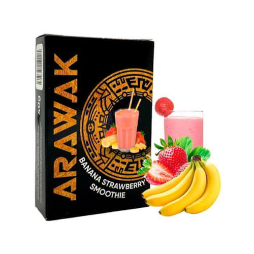 Тютюн для кальяну Arawak Banana Strawberry Smoothie (Банан Полуниця) 40 грам