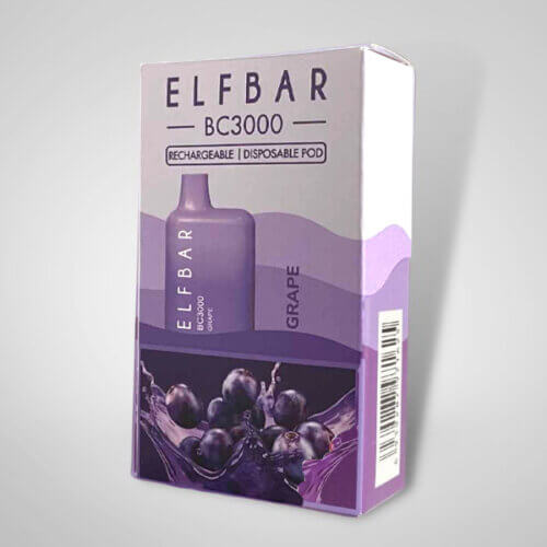Одноразовая электронная сигарета Elf Bar BC3000 Grape (Виноград)