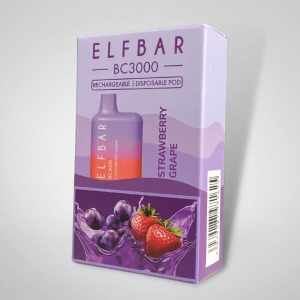 Одноразовая электронная сигарета Elf Bar BC3000 Strawberry Grape (Клубника виноград)
