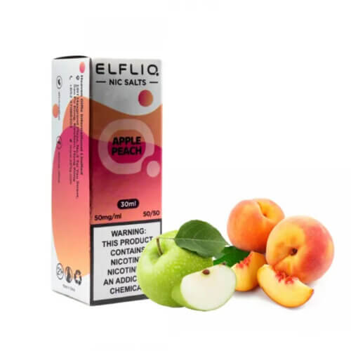 Жидкость для электронных сигарет ELFLIQ Apple Peach (Яблоко Персик, 30 мл)