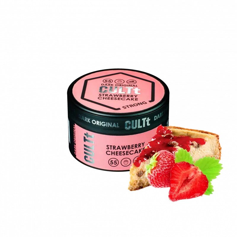 Табак CULTt Strong DS55 (Strawberry cheesecake, 100 г)