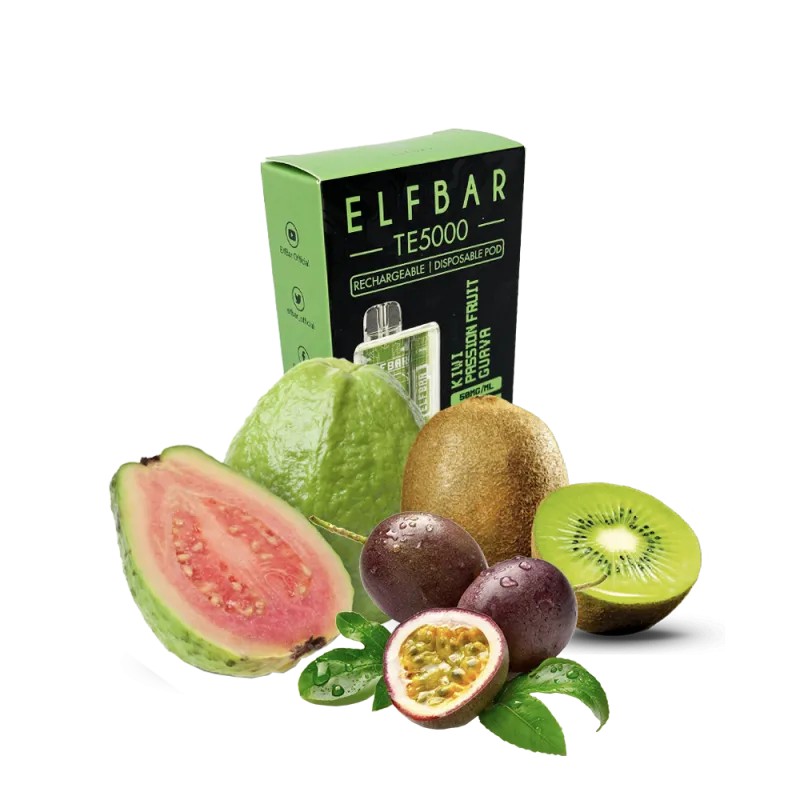 Elf Bar TE5000 Kiwi passion fruit guava (Киви маракуйя гуава)