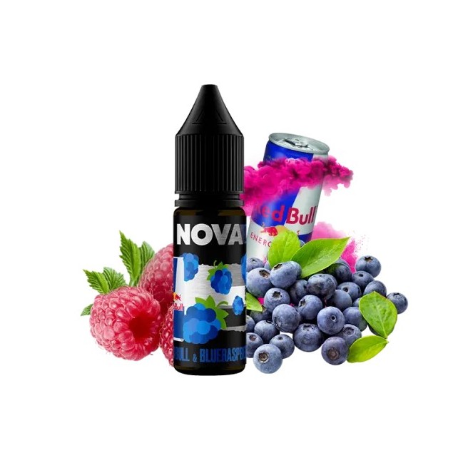 Жидкость Chaser Nova Nova Red Bull&Blue Raspberry (Энергетик, Черника, Малина, 15 мл)