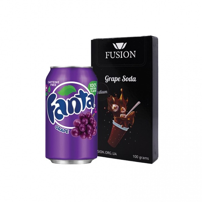Табак Fusion Medium Grape Soda (Грейп сода, 100 г)