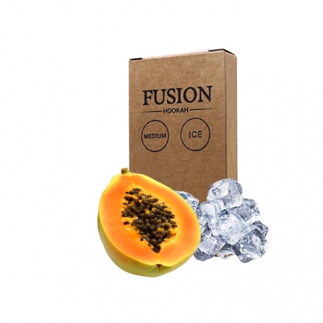 Табак Fusion Medium Ice Papaya (Ледяная Папайя, 100 г)