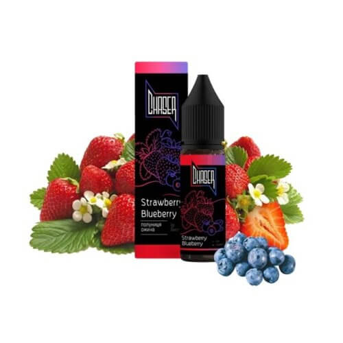 Рідина Chaser Black Strawberry Blueberry (Полуниця, Чорниця, 15 мл)
