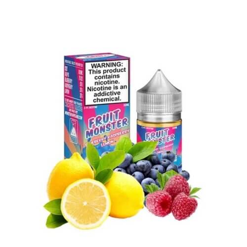 Рідина Fruit Monster salt Blueberry Raspberry Lemon (Лимон, Малина, Чорниця, 30 мл)