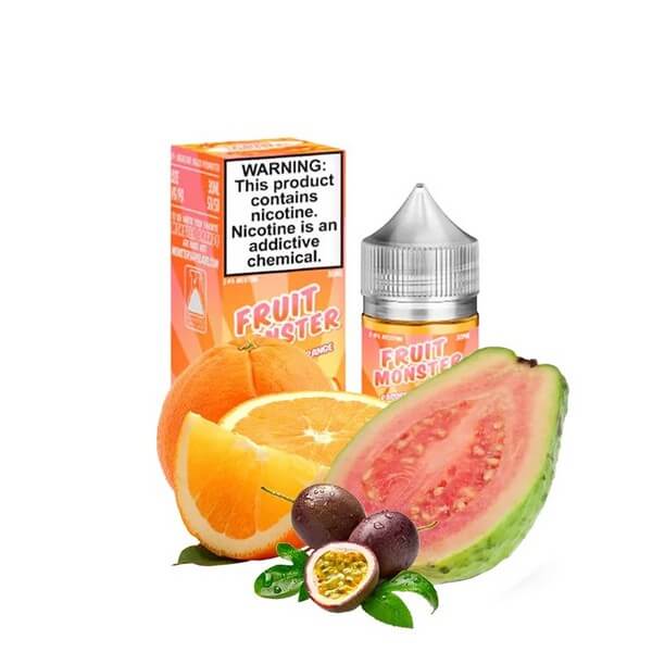 Жидкость Fruit Monster salt Passion Orange Guava (Апельсин, Гуава, Маракуйя, 30 мл)