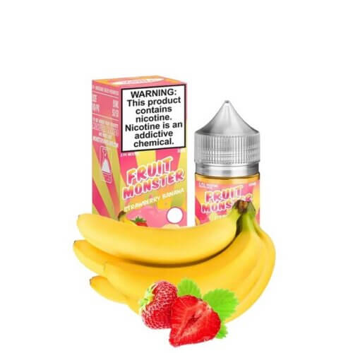 Жидкость Fruit Monster salt Strawberry Banana (Банан, Клубника, 30 мл)