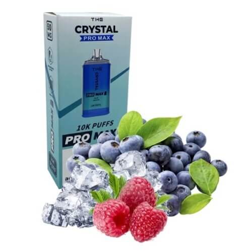 The Crystal Pro Max Blue razz ice (Черника, Малина, Лёд, 10000 затяжек)