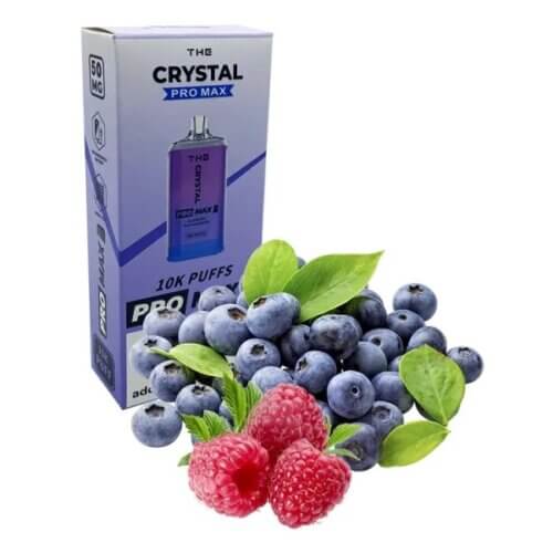 The Crystal Pro Max Blueberry sour raspberry (Черника, Кислая малина, 10000 затяжек)