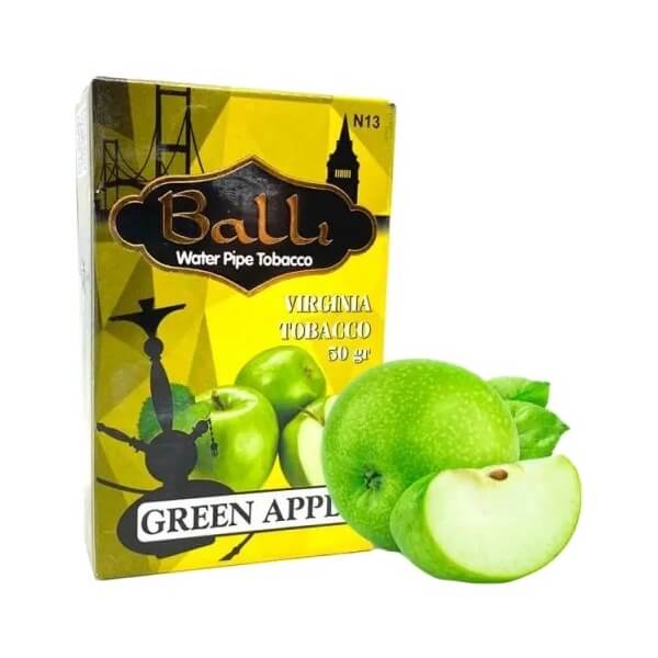 Табак Balli Green Apple (Зеленое Яблоко, 50 грамм)
