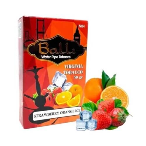 Табак Balli Strawberry Orange Ice (Клубника, Апельсин, Лёд, 50 грамм)