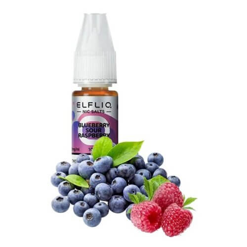 Жидкость ELFLIQ Blueberry Sour Raspberry (Черника, Кислая малина, 10 мл)
